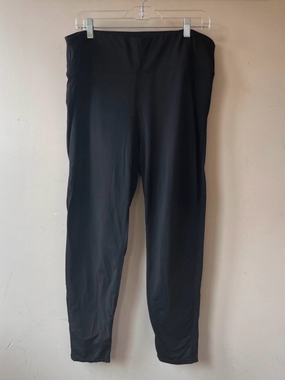 Daisy Fuentes Black Ponte Leggings with High Waist